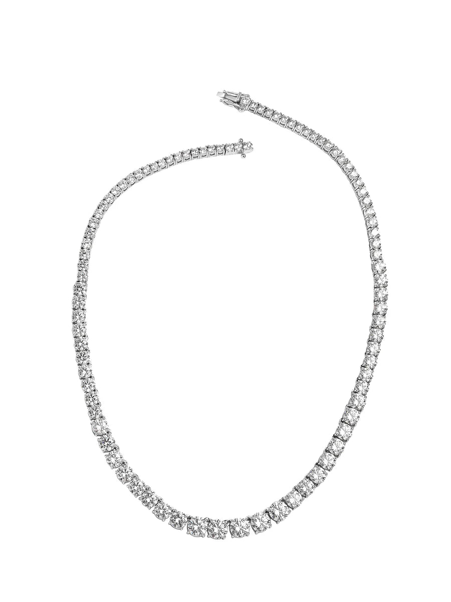 AAA Grade American Diamond Tennis Necklace For Women